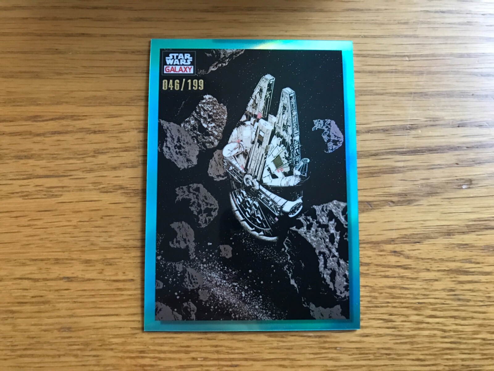 2023 Topps Chrome Star Wars Galaxy Bucket of Bolts aqua refractor #’d 046/199