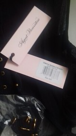 AGENT PROVOCATEUR STUNNING SIZE 34B DINKA BASQUE CORSET & SUSPENDERS RRP &pound;495!