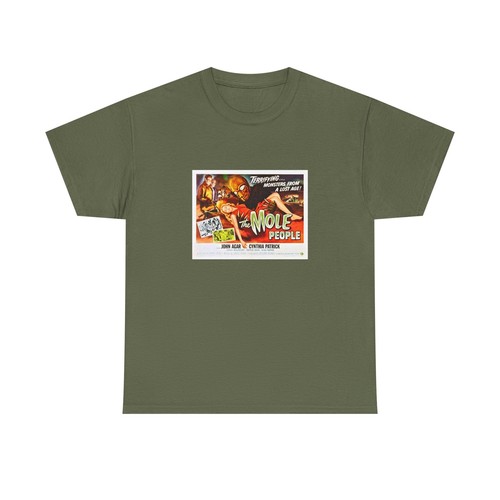 "The Mole People" (1956) Vintage Sci-Fi Adventure Horror Movie Poster T-Shirt - Picture 38 of 109