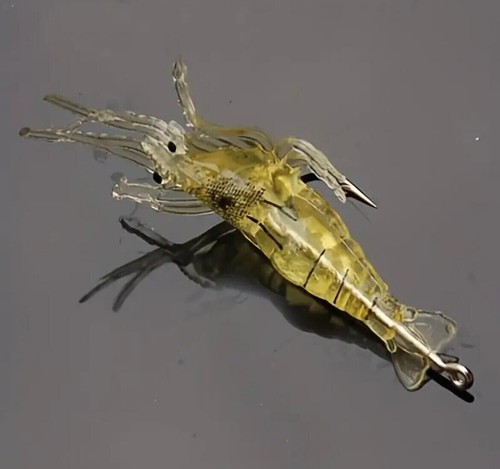 Sidewinder Sand Anguilla Esca Basso Merluzzo Pollock Jelly Lures 10 PZ Gamberetti Pesce Merluzzo - Foto 9 di 21