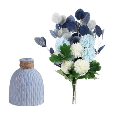  Artificial Flowers in Vase Delicate Decoration Hydrangea Bride Office