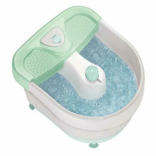 NEW Large Feet Foot Spa Bath Heat Soaker Massage Bubble Roller Deep Soak