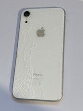 Coque originale Apple iPhone XR cadre vitre cassée pour blanc reconditionné