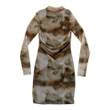 Pretty Little Thing Long Sleeve Dress Shape Brown Size 4