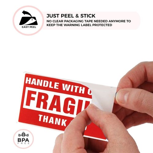 30 Rolls 3" x 5" Fragile Stickers Handle With Care Thank You Shipping Labels USA - Picture 5 of 7