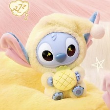 Miniso Stitch Eat Something Before Sleep Sour Pineapple Box Vinyl Plush Toys