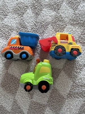 3 x Vtech Toot Toot Fahrer Fahrzeugbau Planierraupe Muldenkipper Zugmaschine