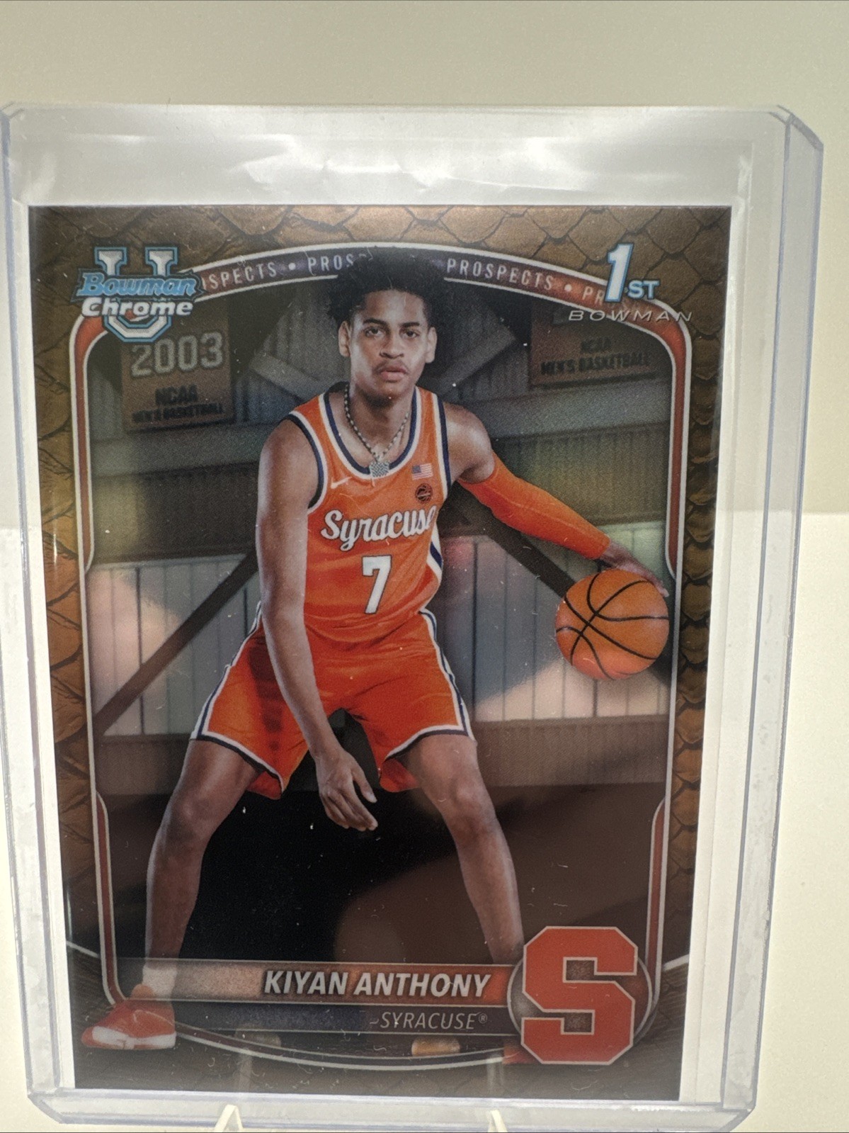 2025 Bowman Kiyan Anthony 1st Bowman Reptilian Brown