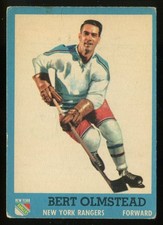 1962-63 Topps #57 Bert Olmstead New York Rangers