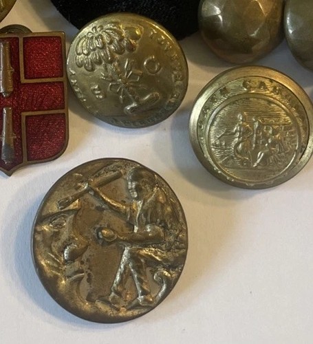 Vintage Military Civil War Button Pin Lot  South Carolina Confederate Seal