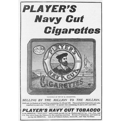 Player's Navy Cut Zigaretten - Victorian Advert 1897