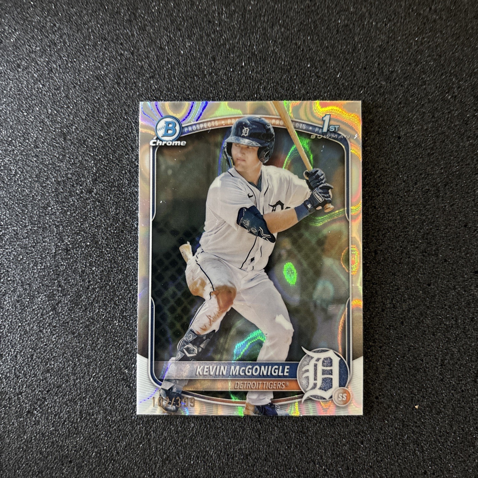 2025 Bowman - Chrome Prospects Kevin McGonigle #BCP-79 Lava Refractor /399 (RC)
