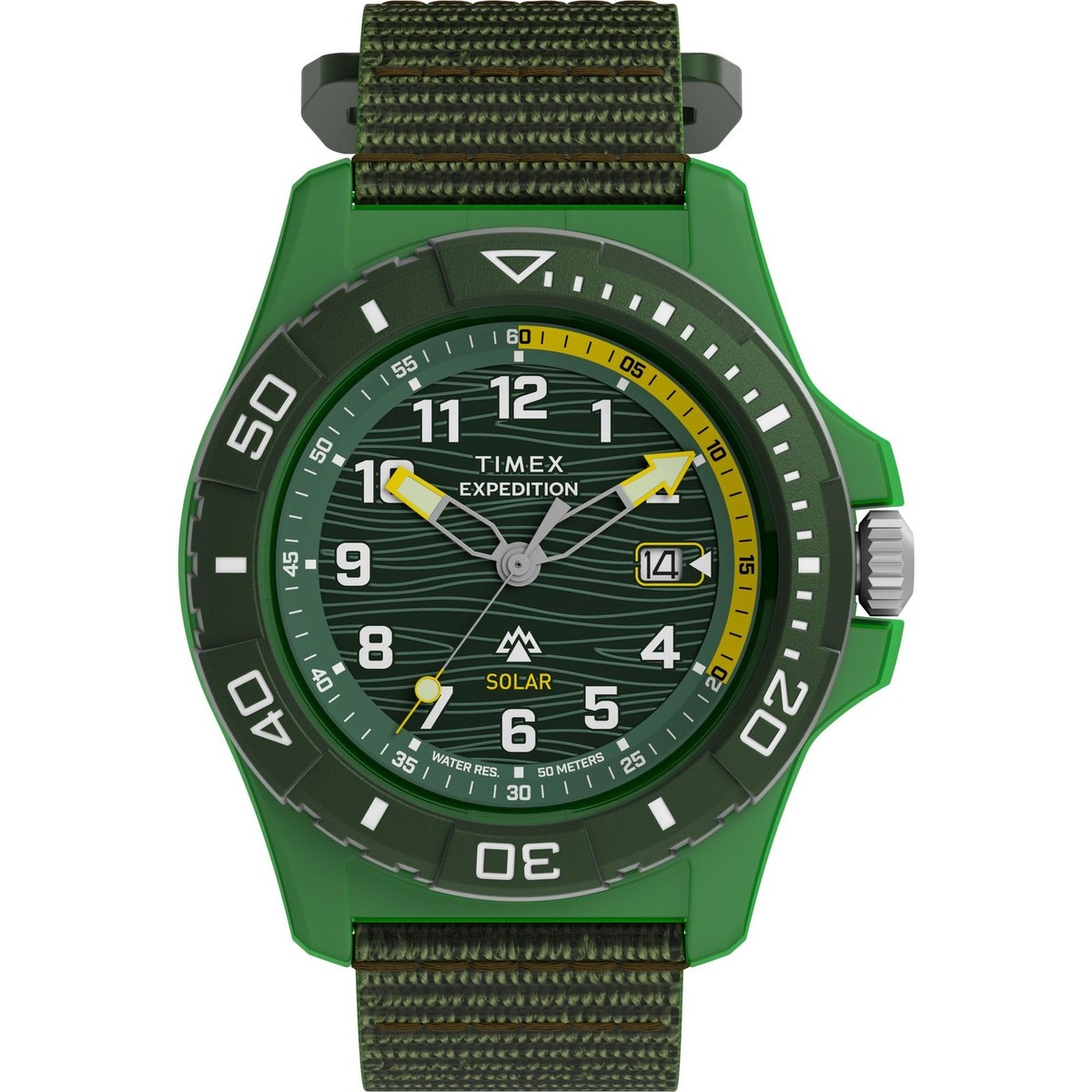 Unused TIMEX Expedition Freedive TW2Y61400 Green Solar Men's Watch