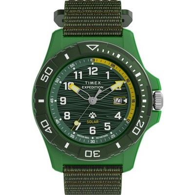 Unused TIMEX Expedition Freedive TW2Y61400 Green Solar Men's Watch