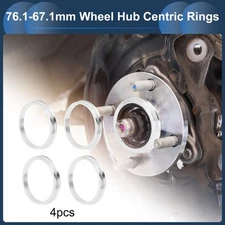 OD 76.1mm to ID 67.1mm Car Wheel Hub Centric Rings Aluminium Alloy 4 Pcs