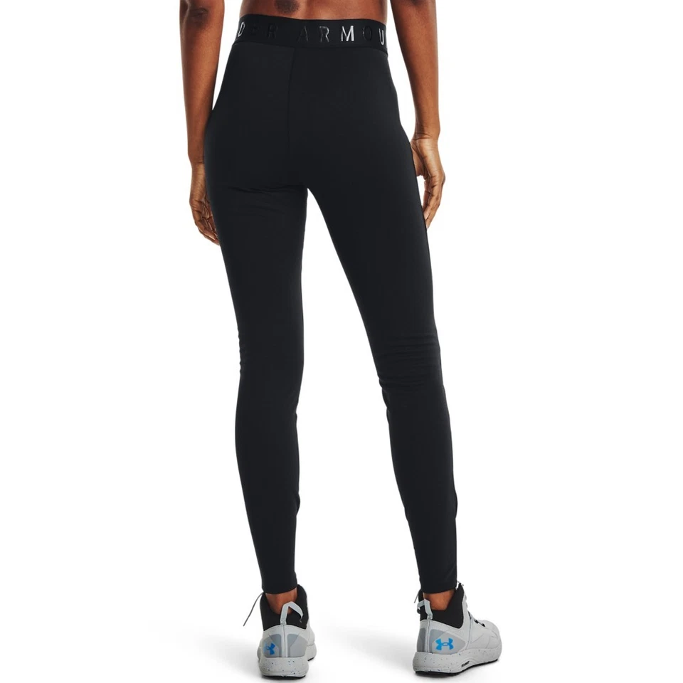 Under Armour 1343323 Women's UA ColdGear Base 4.0 Baselayer Leggings, Black - Image 4 of 4