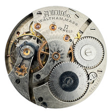 Antique 16s 1906 Waltham 17J Mechanical Hunter Pocket Watch Movement No. 625 USA