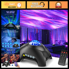 Aurora Projector with 33 Light Effects, LED Star Night Light, Bluetooth Speaker,
