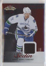 2013-14 Fleer Showcase Jersey Red Glow /36 Daniel Sedin #93 HOF 4p5