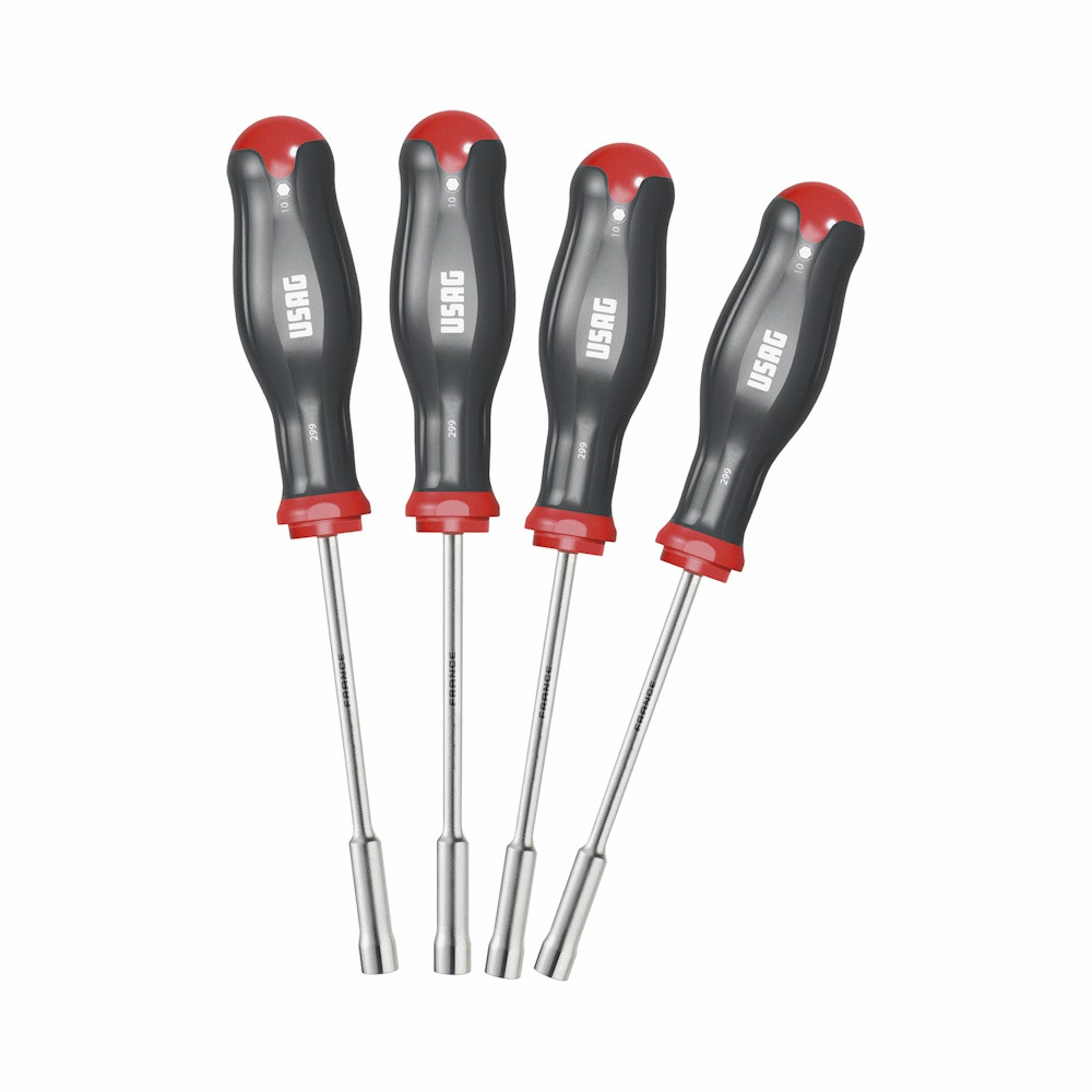 USAG 299 SE4 Serie di 4 chiavi a bussola esagonale con impugnatura