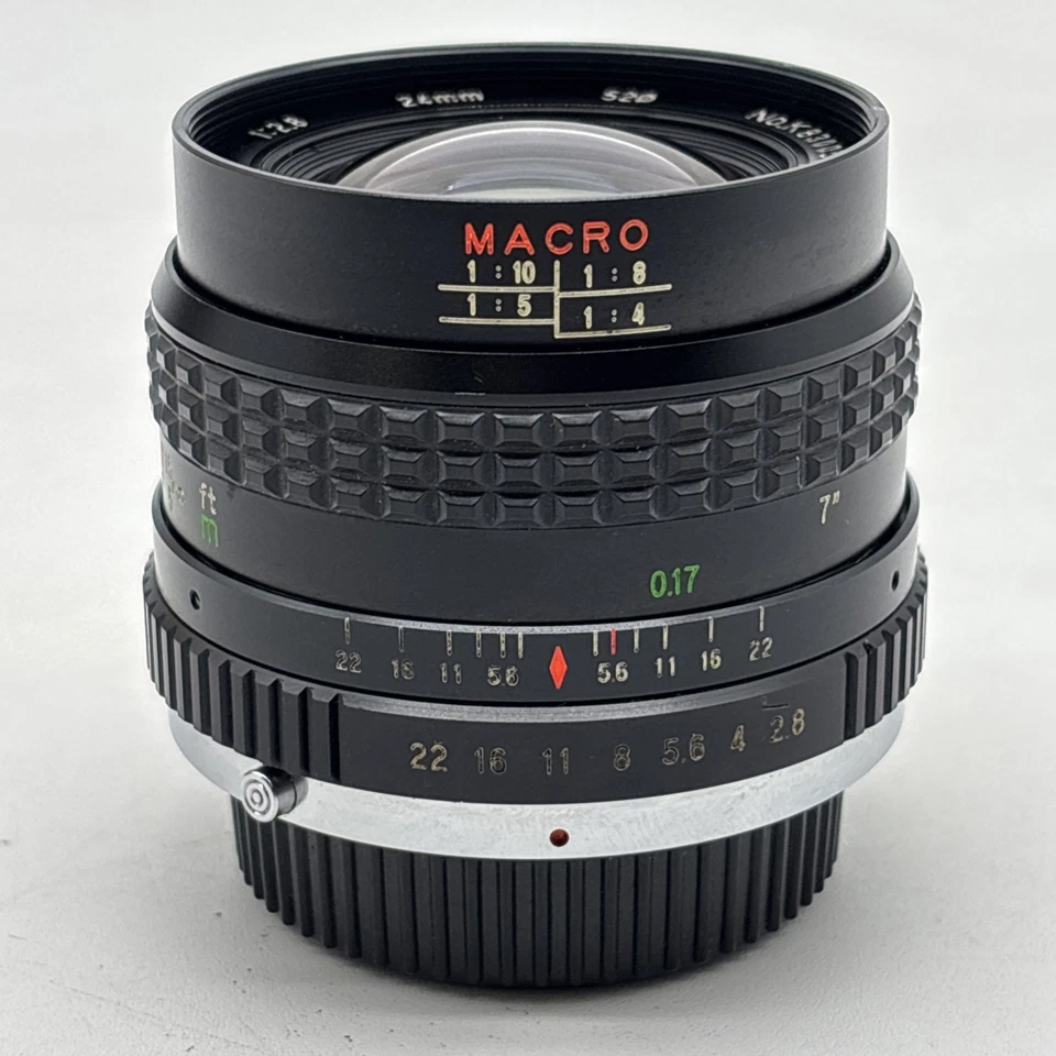 Auto Promaster MC 24mm f/2.8 Wide Angle Lens for Olympus OM Mount 1:4 Macro - Image 3 of 4