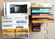 Nintendo Gameboy Micro Black Console w/Box, Manual Charger 13Games Works F/S
