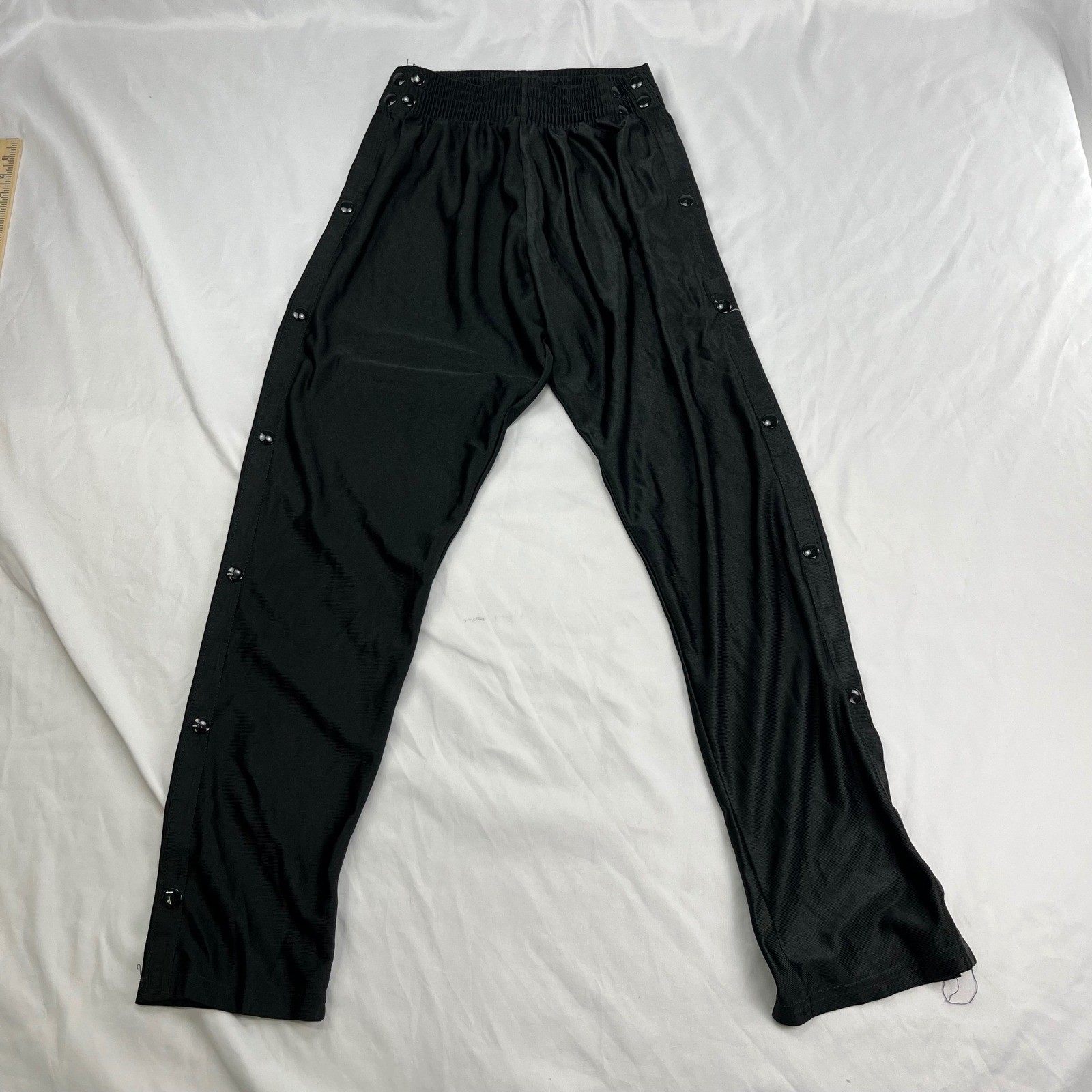 Alleson Athletic Snap Away Tearaway Basketball Black Warmup Pants