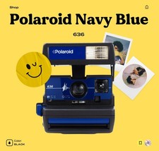 Polaroid 600 Blue Pulse 636 Instant Camera - 600 Film Compatible - Retro