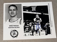 DINO RADJA SIGNED MEDIA  PHOTO 8 X 10 AUTOGRAPHED PHOTO BOSTON CELTICS HOF