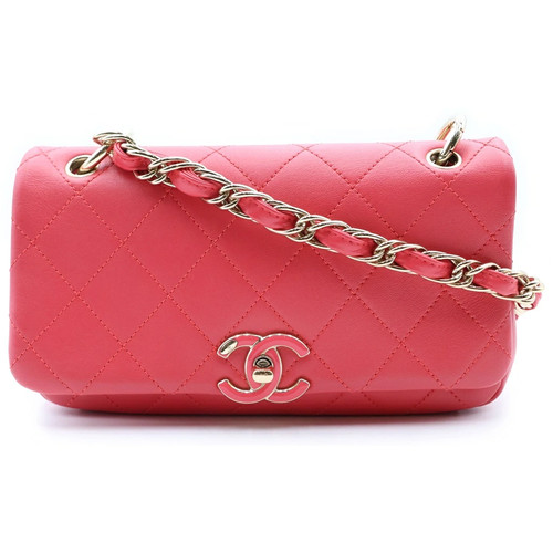 Chanel Matelasse Flap Chain Shoulder Bag Lambskin BRINGRED r0_1006