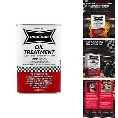 Prolube Oil Treatment - Engine Oil Additive for Gas & Diesel Engines (1QT)