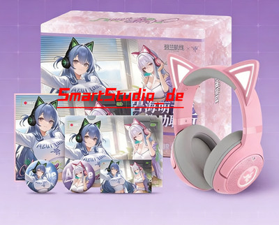 Razer Kraken Kitty V2 BT Wireless Headset, Azur Lane Limited Edition Bundle Pink