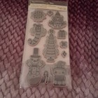 3 Pkgs Recollections Christmas Cling Stamp Sets Festive Holiday Paper Craft — photo 6