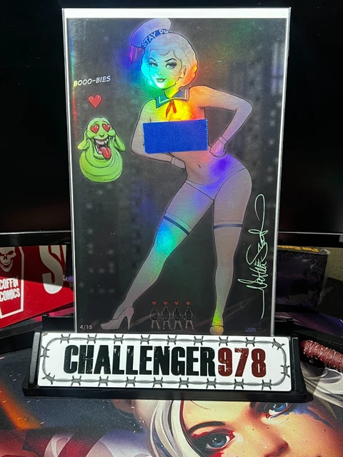 ZIRTY GIRLZ #3 SZERDY DOUBLE SIGNED FOIL w/ COA - GHOSTBUSTERS PUFF