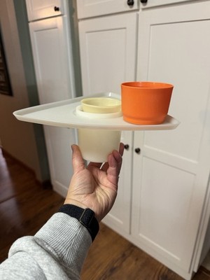 Set Of Two Vintage Tupperware Snack Trays 734-1