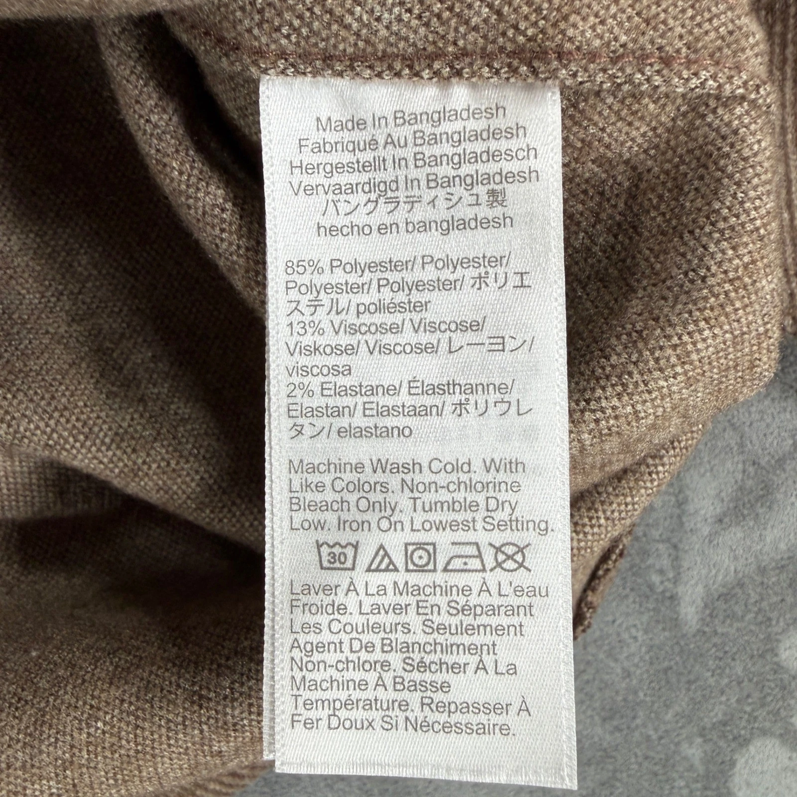 $120 NEW J.Crew Mens Medium Brown Diagonal Twill Button Down Shirt Medium Jacket image 10