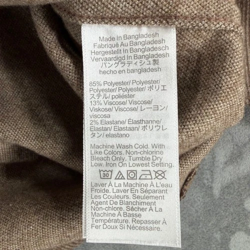 $120 NEW J.Crew Mens Medium Brown Diagonal Twill Button Down Shirt Medium Jacket image 10