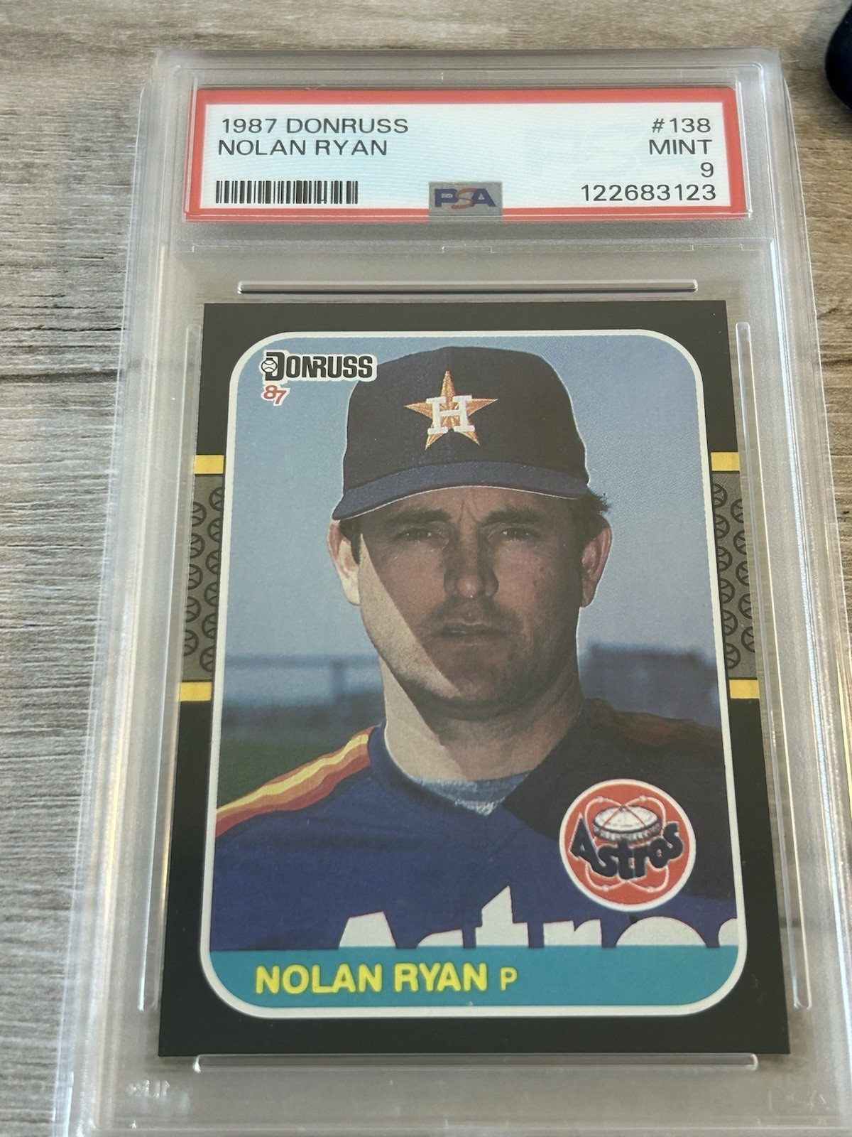 1987 DONRUSS #138 NOLAN RYAN ASTROS HOF PSA 9