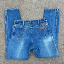 Vintage 90s Wrangler 13MWZ Cowboy Cut Original Fit Blue Jeans 36x36
