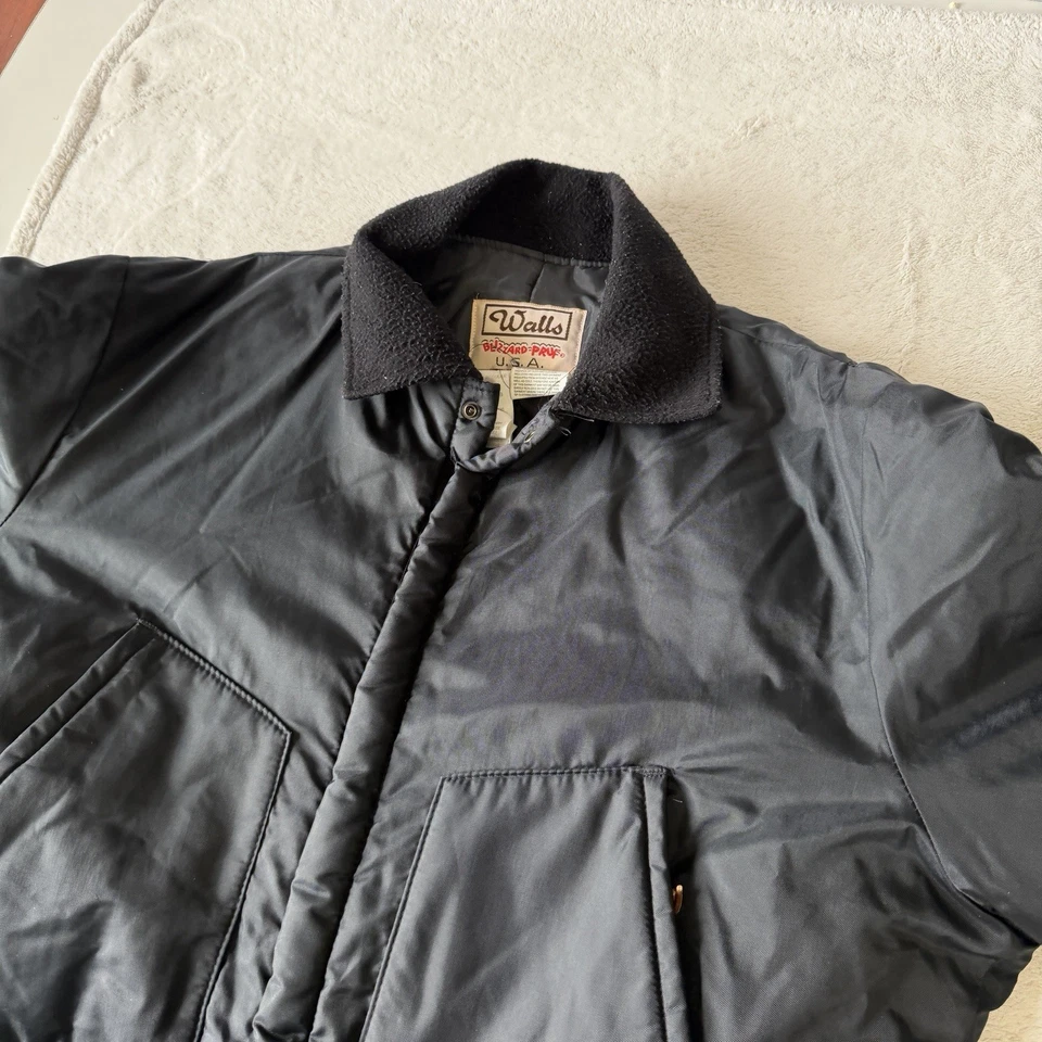 Walls Blizzard Pruf Insulated Black Suit Mens XL 46-48 | Black - Image 2 of 4