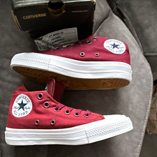Converse Chuck Taylor All Star haut en toile bordeaux à lacets UK 3,5