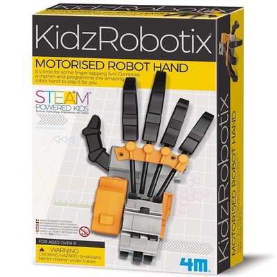 : KidzRobotix - Motorized Robot Hand - DIY Building Science Kit, Programmable...