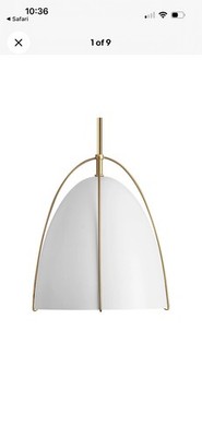 White Gold Pendant Light 3-Light Socket Large Pendant Light Fixture