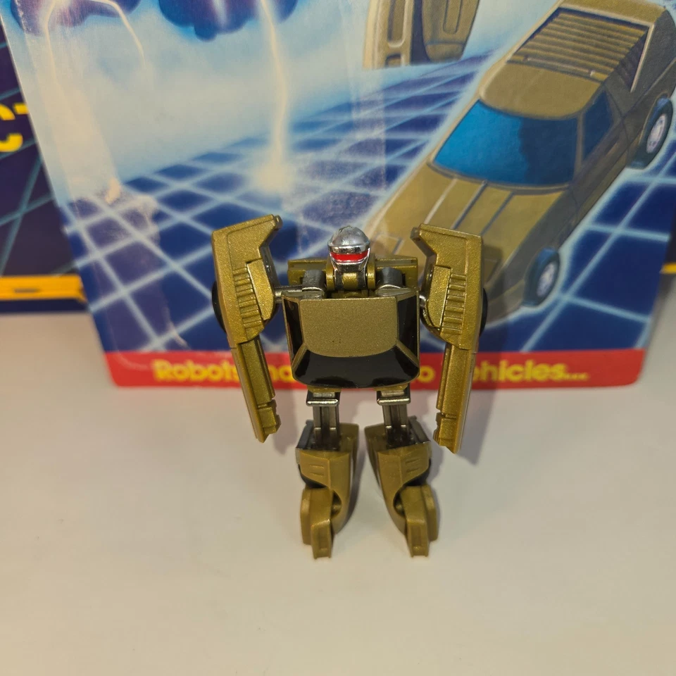 GoBots Stinger Enemy Robot Sports Card 53 Action Figure 1985 Package Cardback - Image 2 of 4