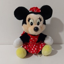 Vintage Walt Disney World Disneyland Minnie Mouse Stuffed Animal Plush Toy