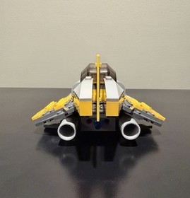 LEGO Star Wars Anakin's Jedi Starfighter Set 7669 & Minifigures (COMPLETE BUILD)