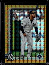 2025 Topps Chrome Update Jorbit Vivas RC Gold Geometric Refractor #/50 Yankees
