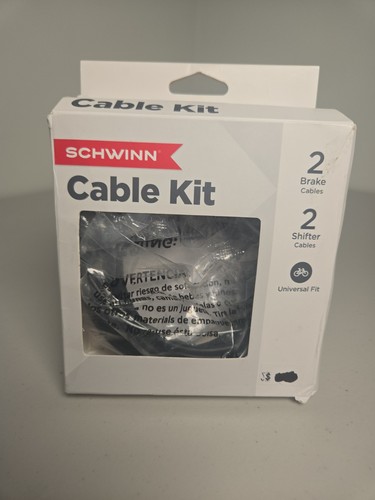 SCHWINN 2 BRAKE CABLE & SHIFTER SET BLACK 30" and 80"