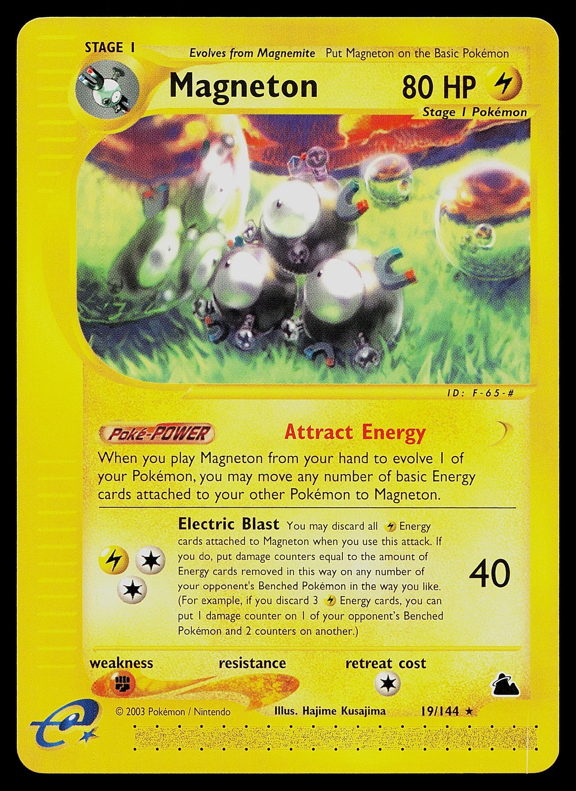 Pokemon Card - Magneton Skyridge Rare 19/144 Non Holo