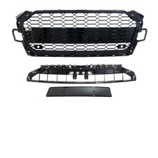 Wabengrill Kühlergrill Schwarz Glanz für Audi A5 F5 Facelift ab 2019 nicht RS5